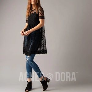 A&D Short Mesh dress in Navy